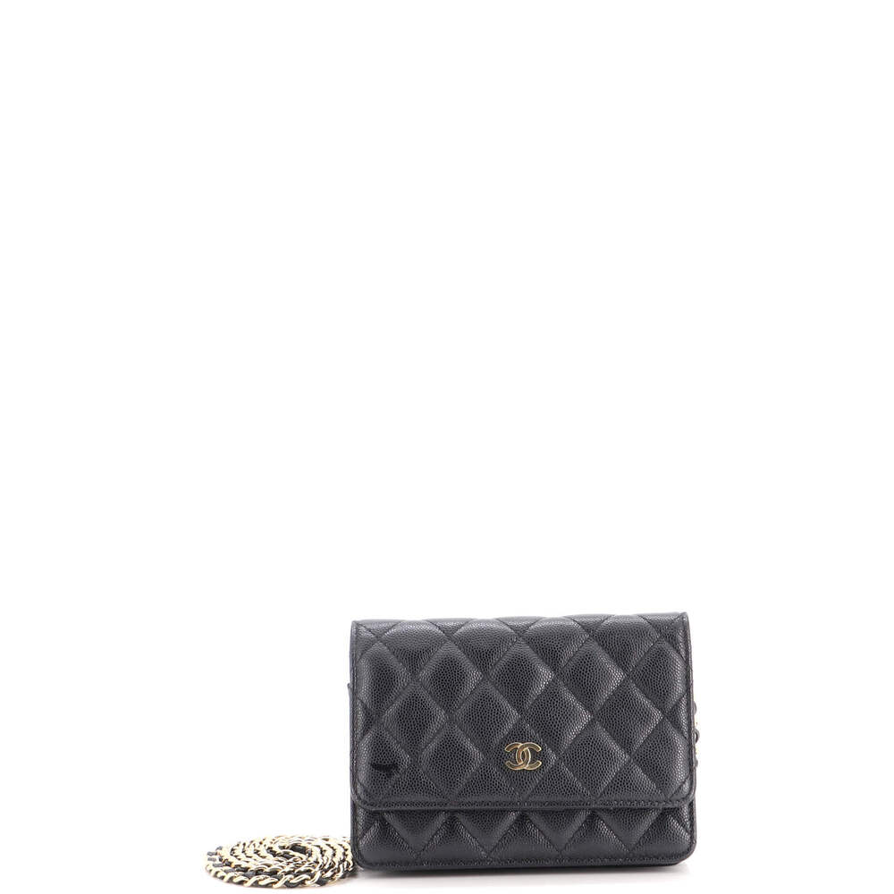 Chanel Mini Wallet on Chain Quilted Caviar